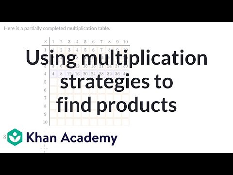 Using multiplication strategies to find products | Khan Academy