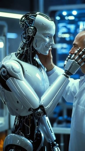 "Ultra-Realistic Android robot in Advanced Robotics Lab — 8K Tech Showcase" #aiart #IRC