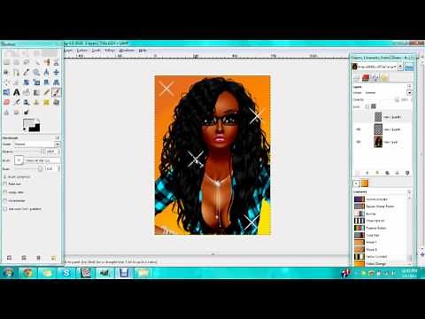 IMVU PICTURE EDITING IN GIMP TUTORIAL