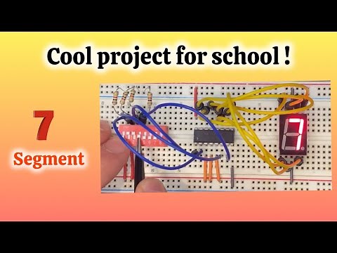 How to build a 7 segment display decoder on breadboard