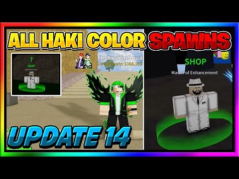All Haki Color Spawn Locations in Blox Fruits | Blox Fruits Update 14