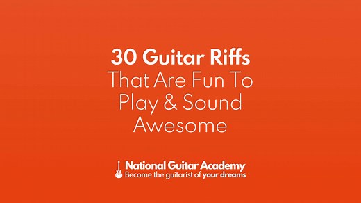 30 Guitar Riffs That Are Fun To Play & Sound Awesome