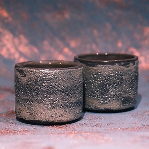 Handmade Stoneware Espresso Cup Set: Modern Rustic Pottery - Etsy