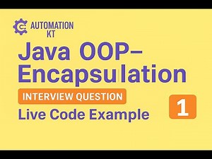 Java ava OOP: Encapsulation Explained with Code Example | Java Interview Questions & Answers 2026
