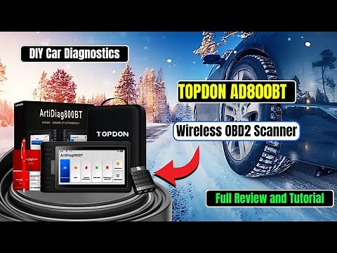 TOPDON AD800BT Wireless OBD2 Scanner: Full Review and Tutorial |