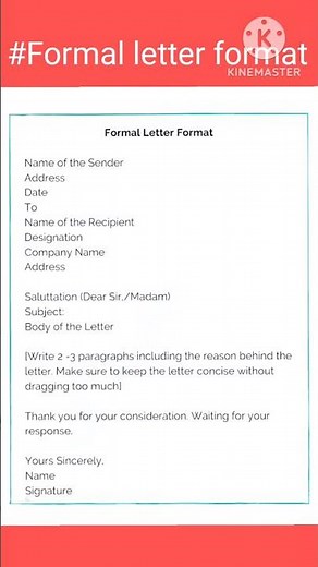 Formal letter format|Learn how to write letters#Advanced & academic English Learning
