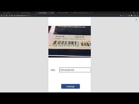 PowerApp Barcode Scanning books with Google Books API