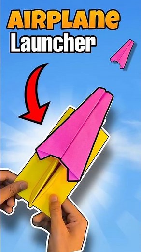 Making a Paper Plane Launcher #shorts