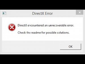 Windows10/11でDirectXで回復不能なエラーが発生した問題を修正