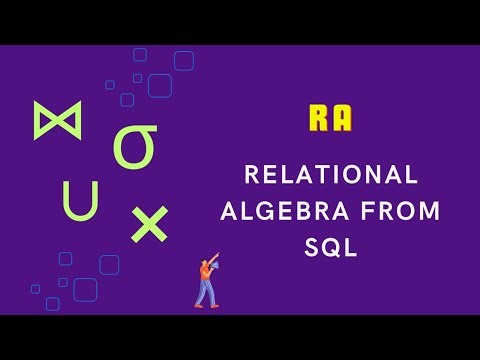 Relational Algebra from SQL