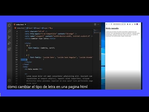 como CAMBIAR el TIPO de LETRA en una PAGINA HTML 😱