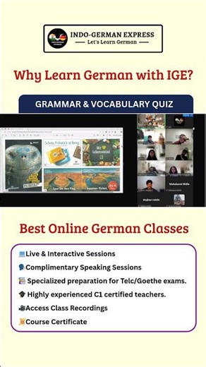 The Best Online German Classes: Live, Interactive Classes with IGE! #learngerman #germancourse