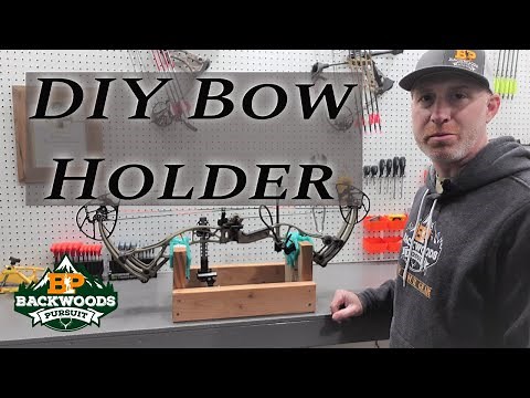 CHEAP DIY Compound Bow Holder | DIY Bow Shop Tools