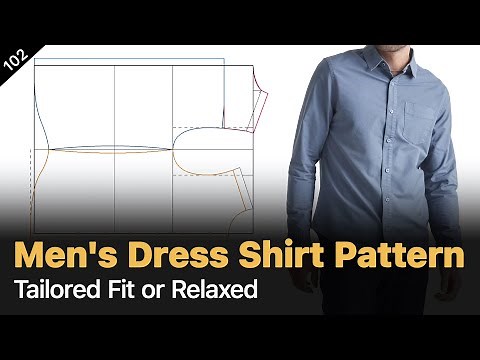 How to Create a Men's Dress Shirt Patterns: Slim-Fit [Pattern Making Tutorial]